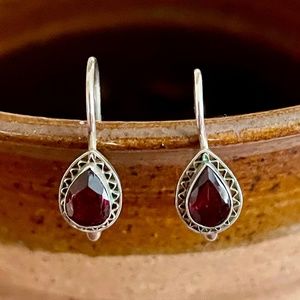 garnet earrings
